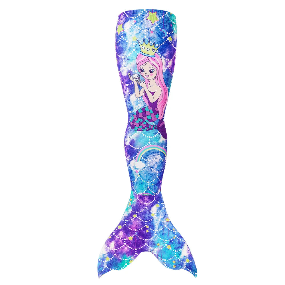 3PCS Mermaid Tails Swimwear Set for Swimming Girls Princess Bathing Suit Sets Kids Mermaid Swimsuit Swimable Costume - Sun Studio