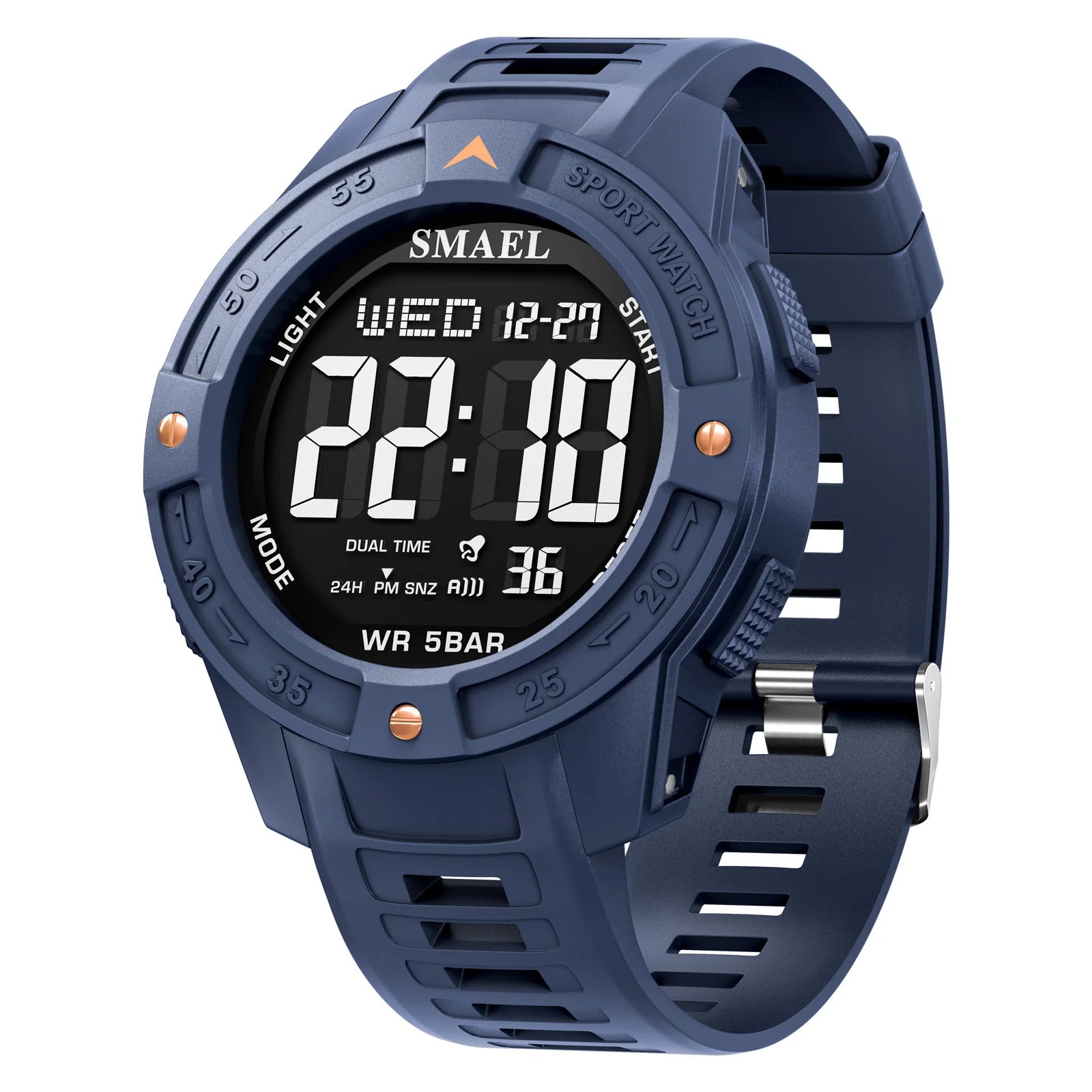 SMAEL New Men's Luxury Sports Watch Waterproof Man Watches Multifuction Man LED Digital Military Watch Alarm Clock Wristwatch - Sun Studio
