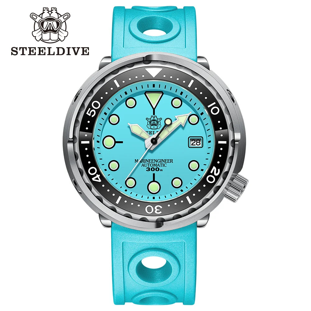 STEELDIVE SD1975 Luxury Automatic Watches Men Dive Watch 30Bar Waterproof Luminous Clock Sapphire Mirror Mechanical Wristwatch