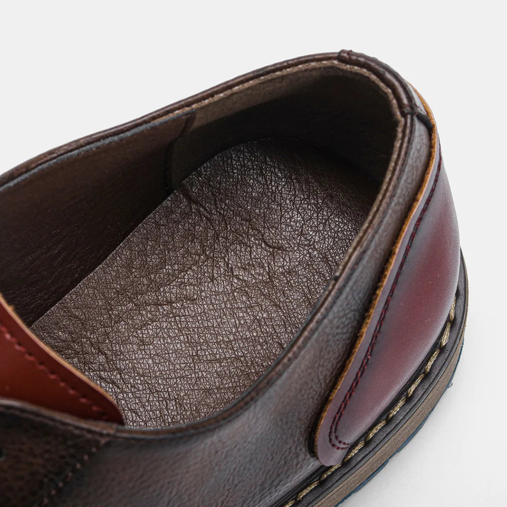 Business Men's Leather Shoes European American Casual Man Leather Shoe Retro Trend Men's Shoes Large Size Leather Shoes for Men - Sun Studio