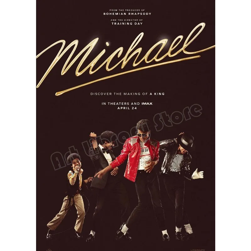 Michael 2026 Movie Biopic Michael-Jackson Style Dance Photography Poster Canvas Painting Wall Art Pictures Home Decor Gift - Sun Studio