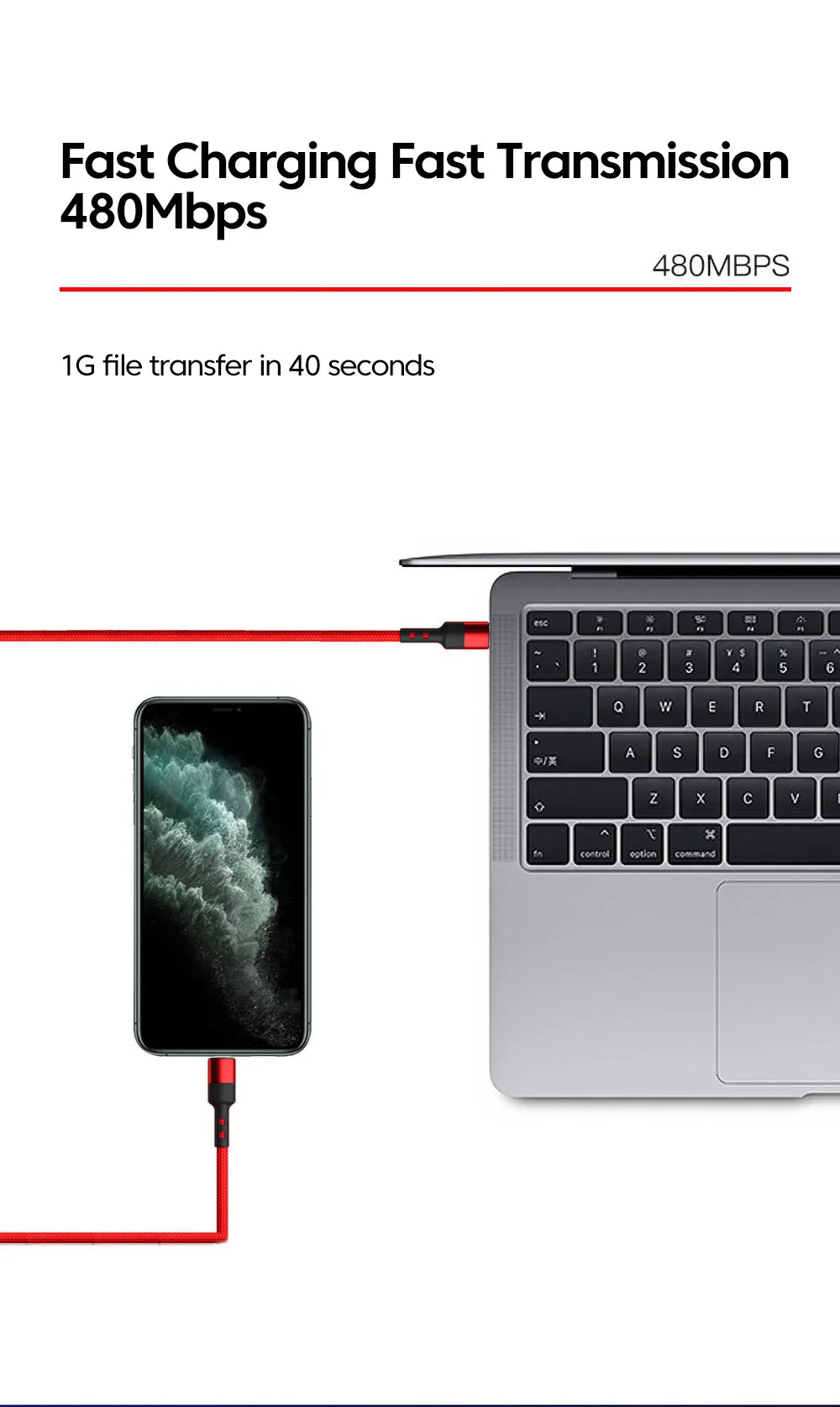 30cm Cable USB C to Type C PD60w Lightning PD27w Fast Charging Data Transfer Cable For iPhone 15 Xiaomi Huawei Samsung Cellphone - Sun Studio