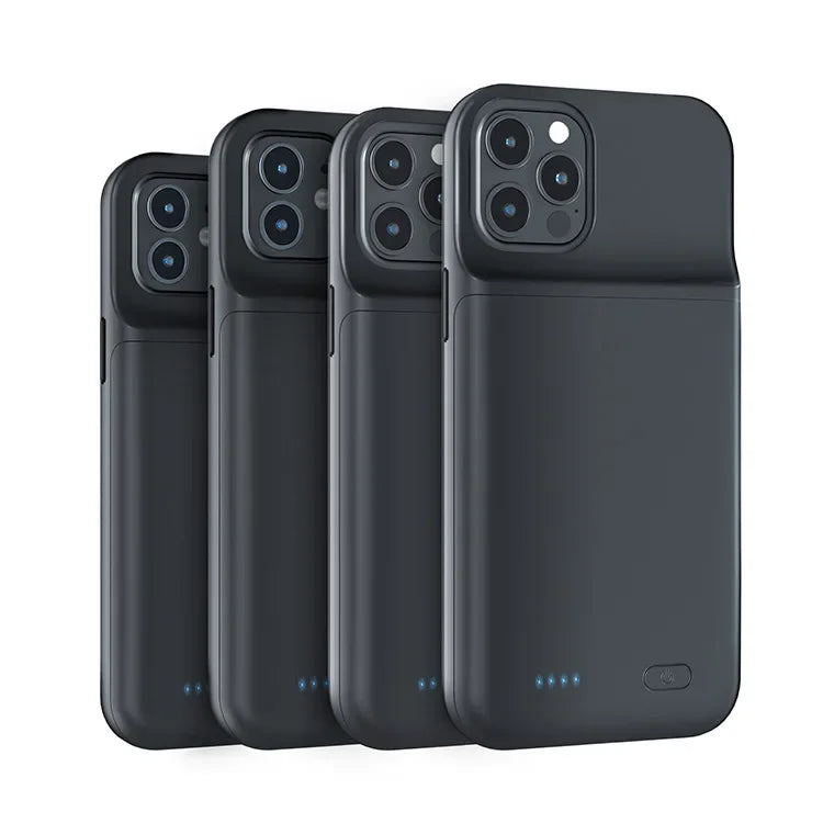 6800mAh Outdoor Backup Battery Portable Soft Silicone Charging Case for IPhone16 ProMax 15 14 13 12 11 XSmax 8 7 6 Full Series - Sun Studio