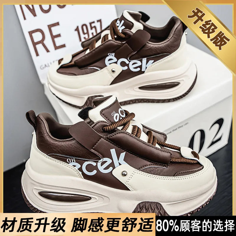 New Youth Thick Bottom Casual Sneakers Korean Edition Men's Versatile Breathable Running Shoes High Quality Zapatos para hombres - Sun Studio