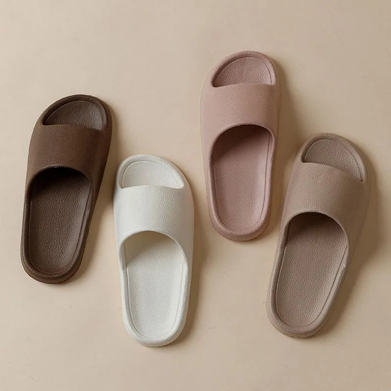 Summer NEW Slippers For Men Women Eva Soft Bottom Slippers Indoor House Slides Flat Sandals Outdoor Beach Shoes Man Flip Flops - Sun Studio