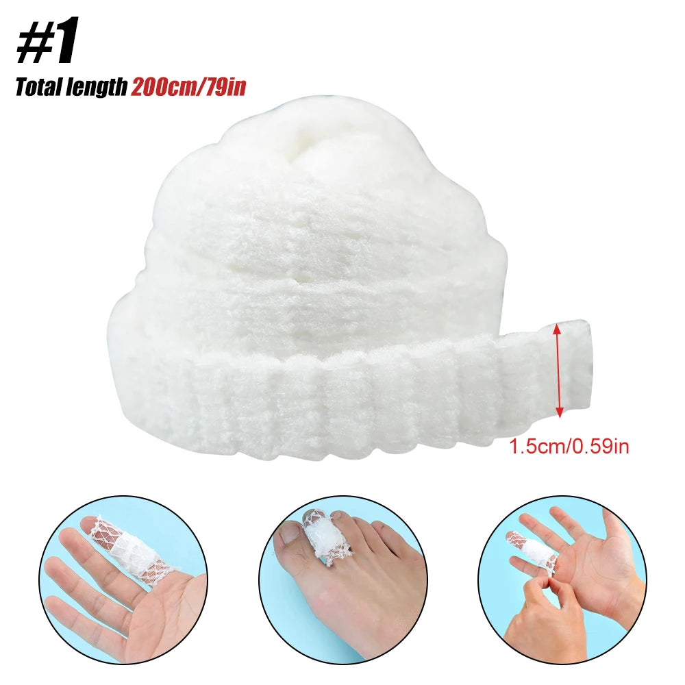 1 Roll Elastic Net Wound Dressing Net Tubular Bandage Mesh Tubing Tubular Gauze Fix Breathable Bandage Retainer for Adults Ankle - Sun Studio