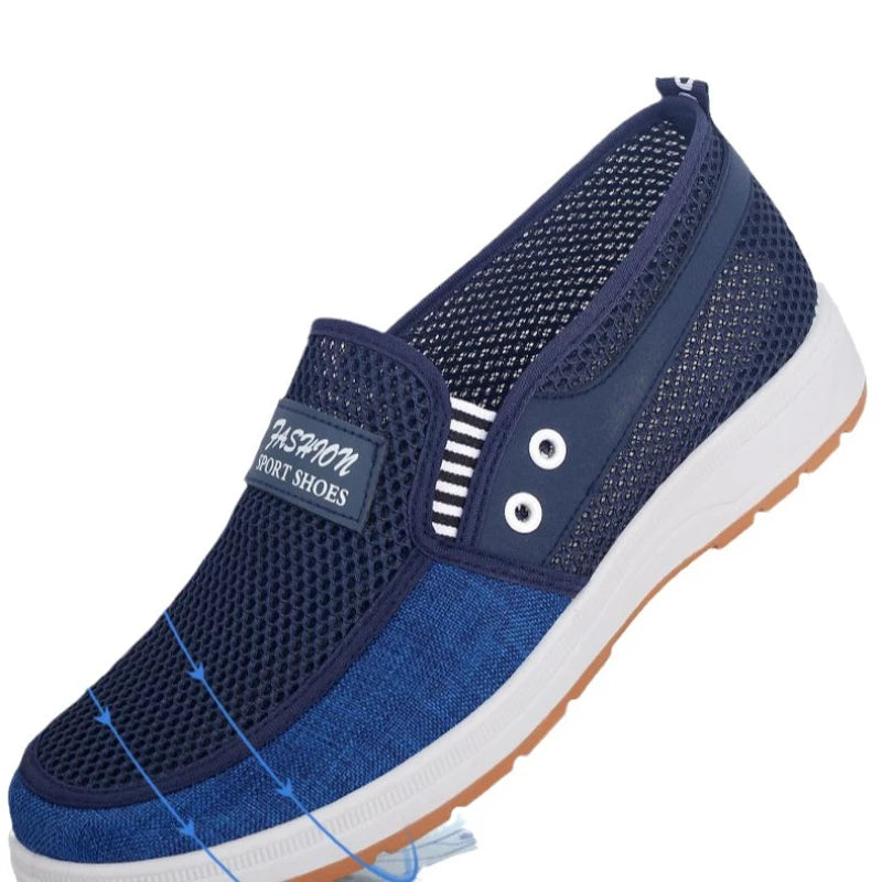 Men's  summer breathable mesh shoes, Oxford outsole, durable and non slip walking shoes, casual men's board shoes, work sandals - Sun Studio