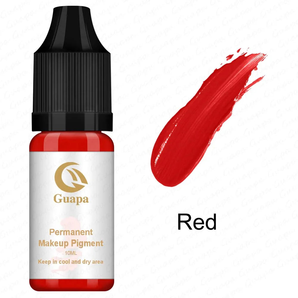 10ML Tattoo Ink Micro pigment Lip Eyebrow Permanent Makeup Pigment Tattoo Supplies for Tattoo Eyebrow Eyeliner Lip