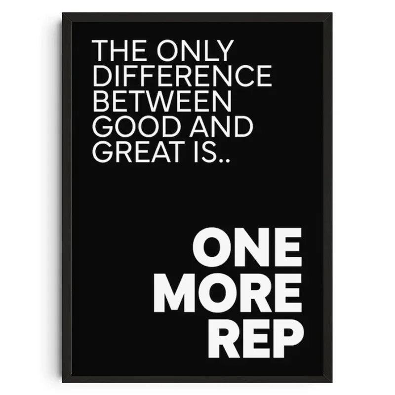 Gym Wall Art Poster Gym Inspirational Poster Home Gym Wall Decoration Gym Slogan Canvas Printing Decorative Painting Frameless - Sun Studio