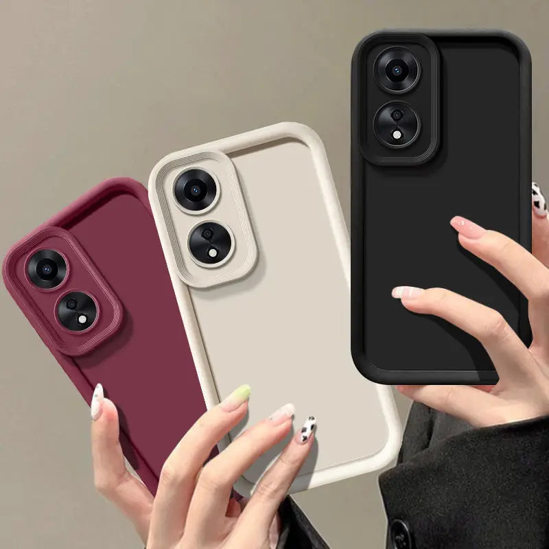 For OPPO A38 4G Case OPPO A17 OPPO A17K Phone Case Full Package Matte Anti Drop Soft Protective Cover - Sun Studio