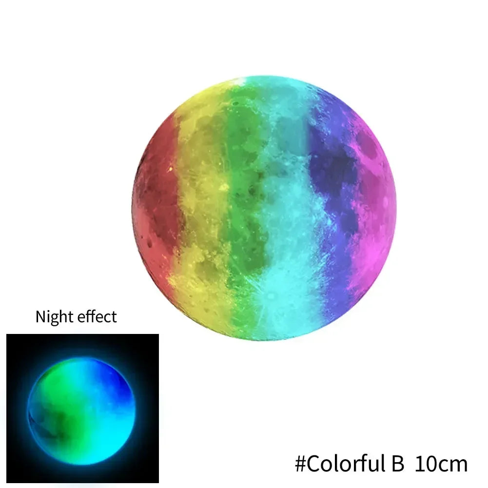 Colorful Moon Luminous Wall Stickers For Kids Room Bedroom Ceiling Art Decals Home Decor Unicorn Stars Glow In The Dark Stickers - Sun Studio