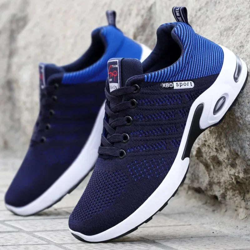 Shoes men 2025 new trend men's shoes breathable lace-up running Korean version light casual sports - Sun Studio