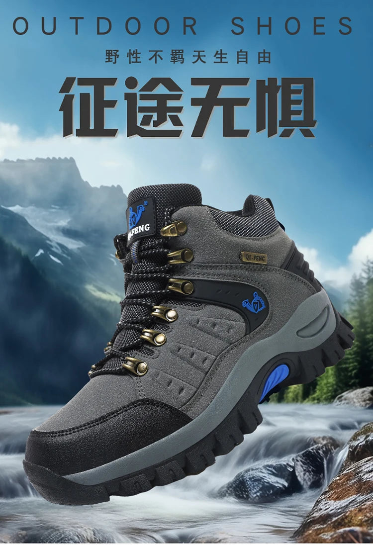 New Couples Outdoor Mountain Desert Climbing shoes Men Women Ankle Hiking Boots Fashion Classic Trekking Footwear - Sun Studio