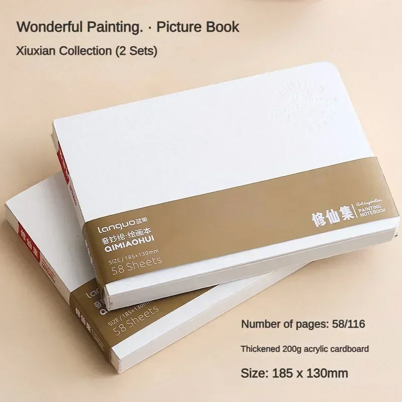 LANGUO Portable 300G Thick Cotton Watercolor Tearable Book Coated Paper Medium Rough Texture Album Sketchbooks School Stationery