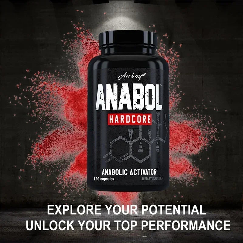 Anabol Hardcore Supplement - Anabolic Muscle Building Supplements That Promote Muscle Protein Synthesis and Increase Strength - Sun Studio