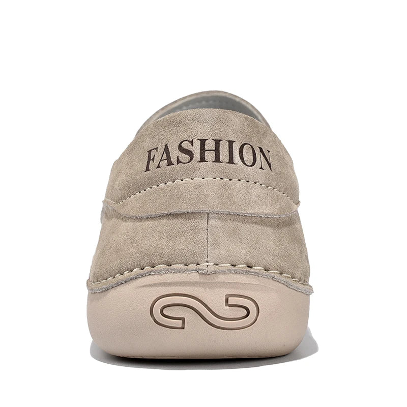 Quality Genuine Leather Shoes Men Loafers Slip On Soft Leather Casual Men Shoes Comfort Driving Shoes Men Flats Walking Footwear - Sun Studio