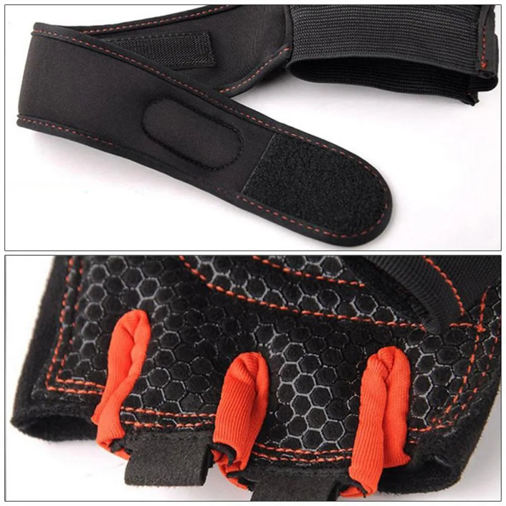 Gym Gloves, Gym Sports Gloves, Anti-slip and Breathable Gloves, Design Wrist Protective Gloves for Men and Women for Running - Sun Studio