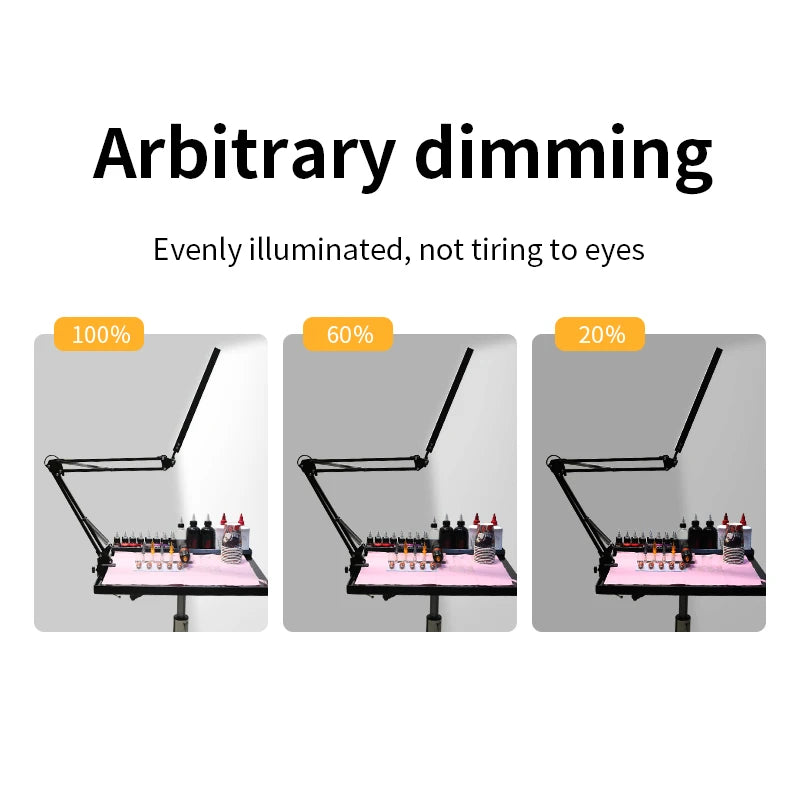 TAIDU Tattoo Adjustable angle Led Work Light 12W Steel with portable Tattoo Lighting clamp Led working lamp Tattoo Equipment - Sun Studio