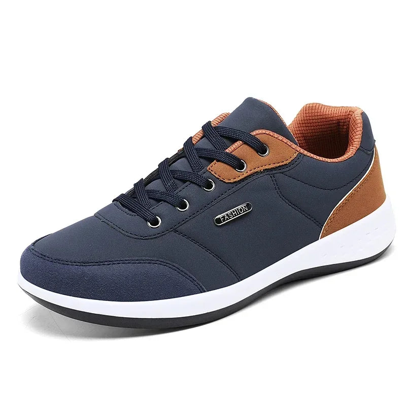Leather Men Shoes Sneakers Trend Casual Shoe Comfortable Breathable Leisure Male Sneakers Non-slip Footwear Men Sports Shoes - Sun Studio
