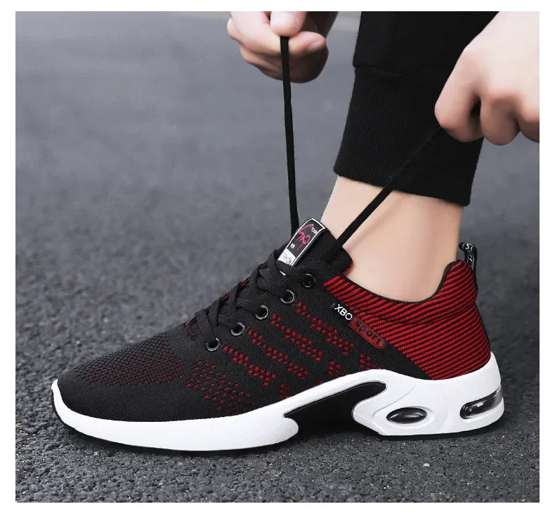Shoes men 2025 new trend men's shoes breathable lace-up running Korean version light casual sports - Sun Studio