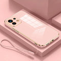 Xiaomi11lite Luxury Plating Silicone Case On For Xiaomi Mi 11 Lite 5g Ne Mi11lite 4g Lanyard Shockproof Back Cover Mi11t 11t Pro - Sun Studio
