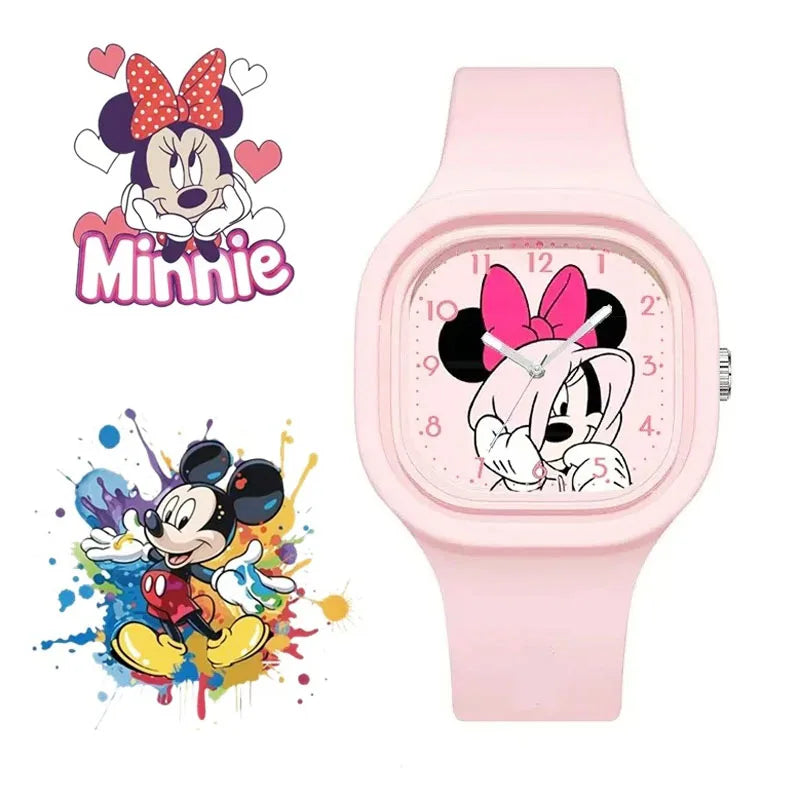 New Mickey Minnie Mouse Children Watches Kids Boy Girl Cute Anime Cartoon Primary  School Student Fashion Watch birthday gifts - Sun Studio
