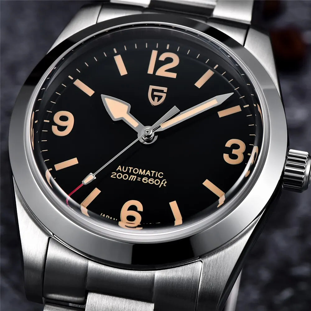 PAGANI DESIGN 2026 New 36MM Men Automatic Mechanical Watches NH35 Sapphire Stainless Steel AR Coating 20Bar Clock Watch for Men - Sun Studio