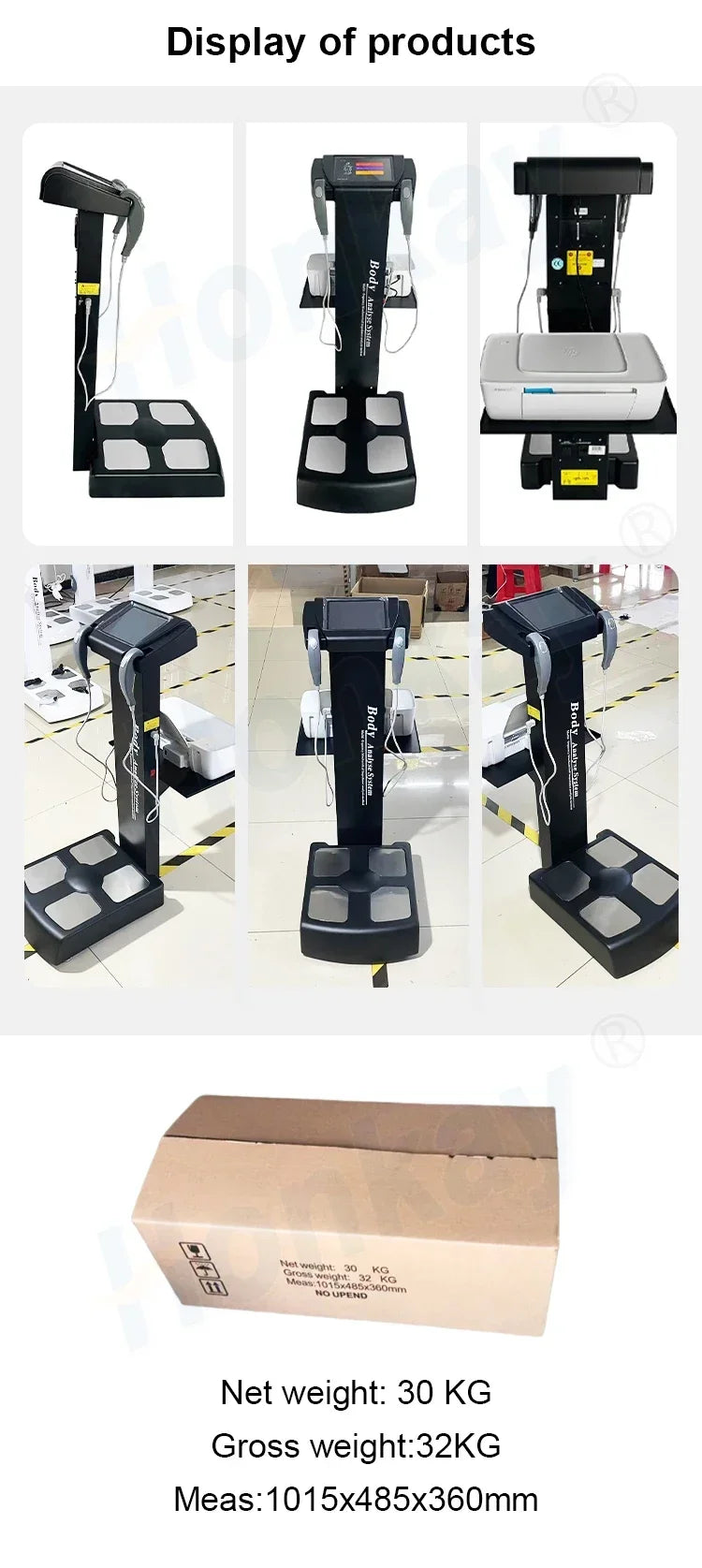 Salon SPA Body Composition Analysis Equipment Bioelectrical Impedance Analyzer With Printer BMI Measurement Machine - Sun Studio