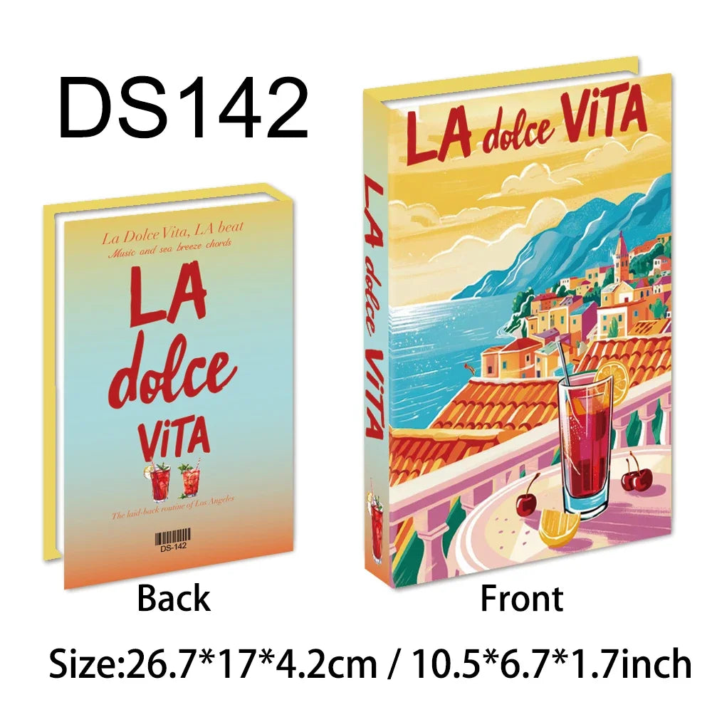 Colorful Travel Series Fake Books For Home Decor Coffee Table Ornaments Fashion Decoration Books for Living Room Amalfi Italy