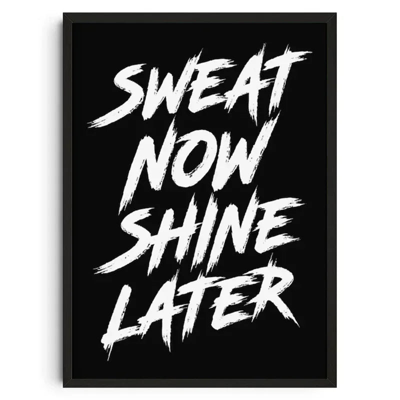 Gym Wall Art Poster Gym Inspirational Poster Home Gym Wall Decoration Gym Slogan Canvas Printing Decorative Painting Frameless - Sun Studio