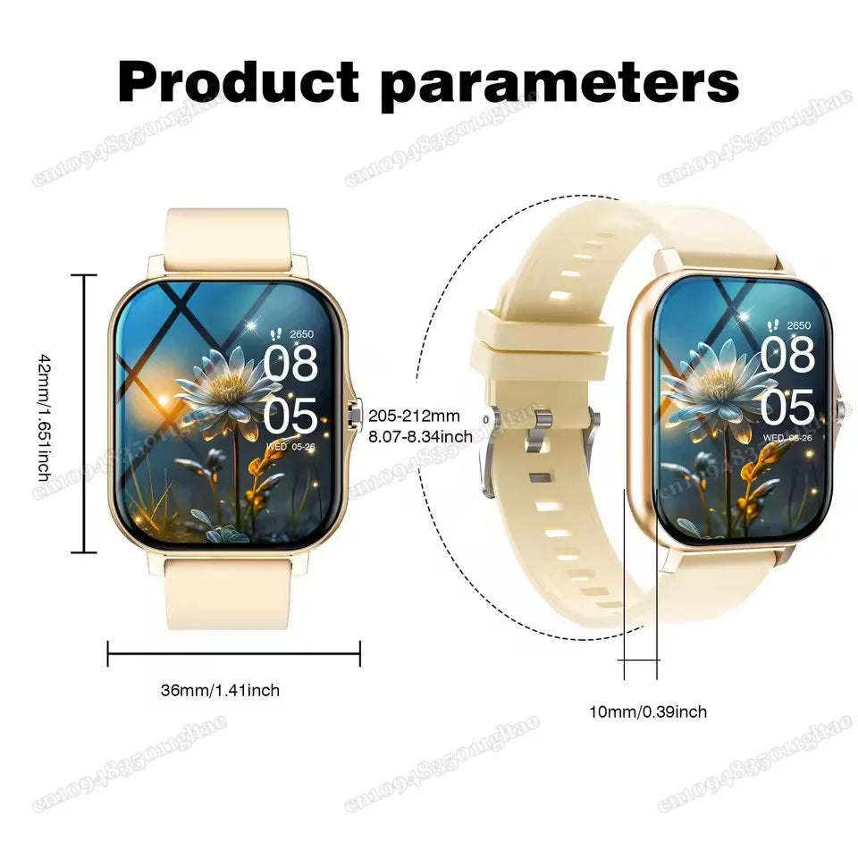 Smart Watch For Android IOS Watches 2.01inch HD Display Bluetooth Call Message Alert Music Sports Mode Smartwatch Men Women Gift - Sun Studio