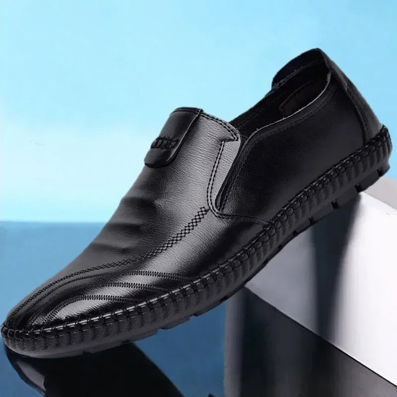 Men Casual Loafers Comfortable Lightweigh Walking Footwear Moccasins Breathable Slip on Male Leather Shoes Zapatos Hombre Male - Sun Studio