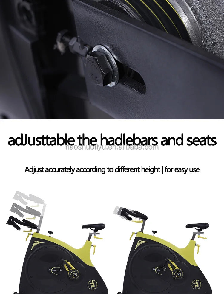 Indoor Cycling Exercise Steel Material For Spinning Bike With LCD & Magnetic Brake System Fitness Equipment Gym Use - Sun Studio