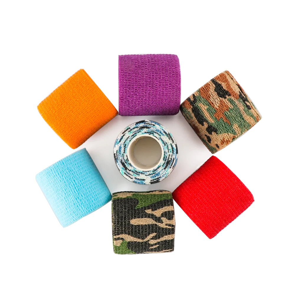 10pcs/Lot Tattoo Grip Bandage Cover Wraps Tapes Nonwoven Waterproof Self Adhesive Finger Protection Permanent Makeup Accessories - Sun Studio