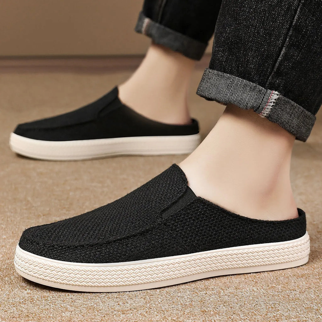 Half Slipper Man Shoes Summer Breathable Casual Comfortable Wearing Outside Slippers At Home Men's Shoes Free Shipping Shoes - Sun Studio