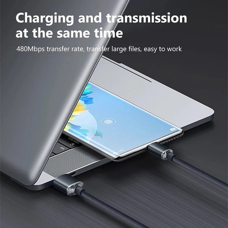 120W 6A Type C To Type C Cable For iPhone 15 Pro Max PD Fast Charge USB C Data Cord For Samsung Xiaomi Quick Charging Cables - Sun Studio
