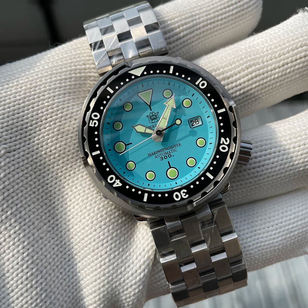 STEELDIVE SD1975 Luxury Automatic Watches Men Dive Watch 30Bar Waterproof Luminous Clock Sapphire Mirror Mechanical Wristwatch