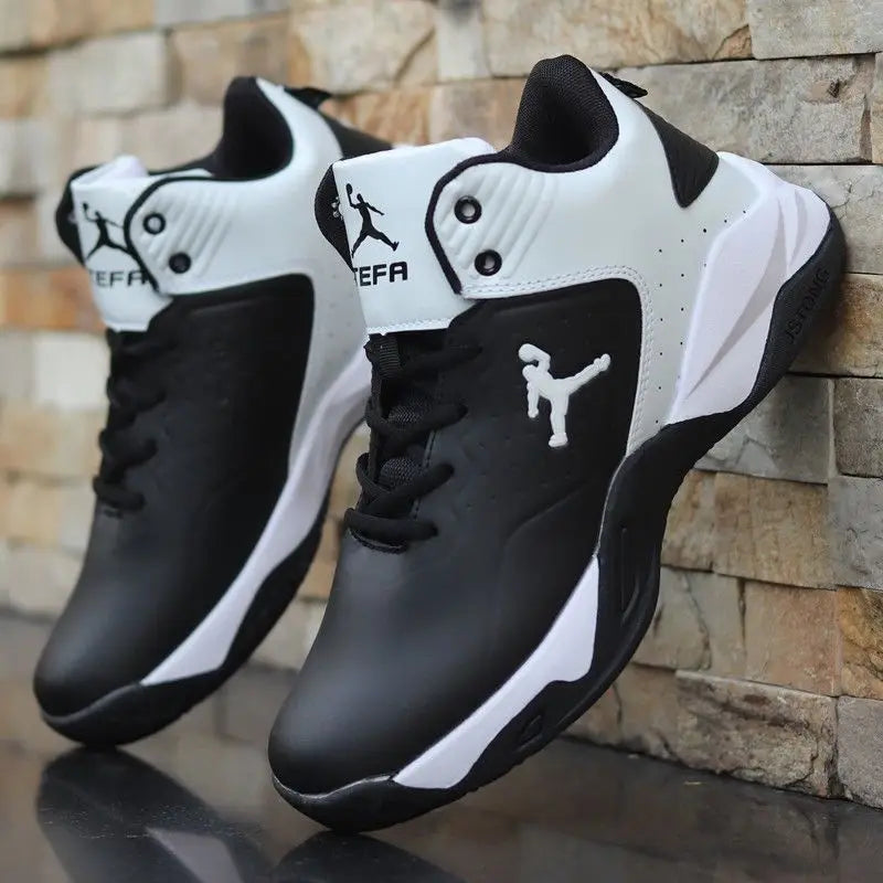 Brand Professional Men's White Red Blue Basketball Shoes Basketball Sneakers Anti-skid High-top Couple Man Basketball Boots