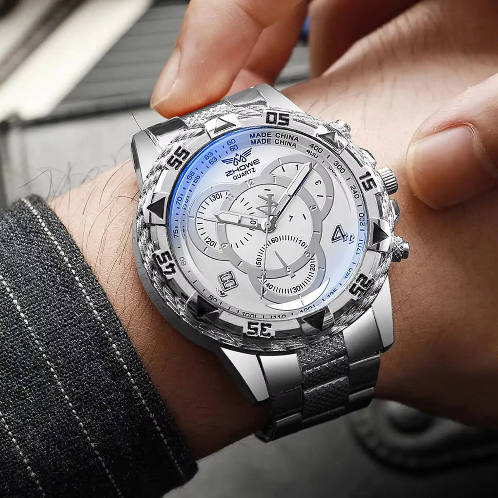Luxury Large Dial Men Business Watches Fashion Male Analog Quartz Wristwatch Reloj Hombre - Sun Studio