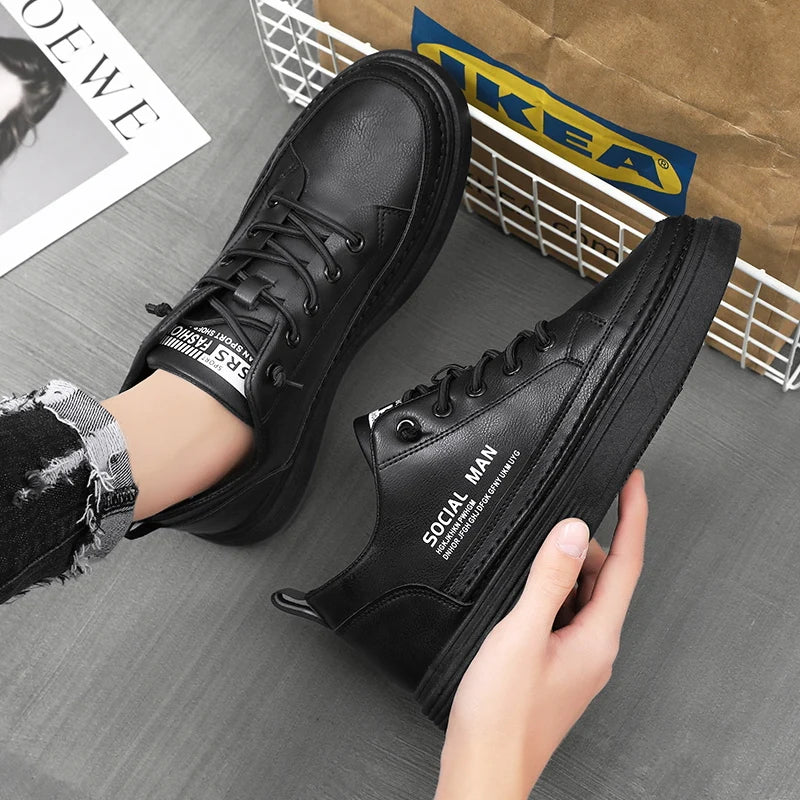 Sports Shoes Men's High-top Casual Shoes Platform Footboard Shoes Spring and Autumn Comfortable Fabrics Luxury Designer Shoes - Sun Studio