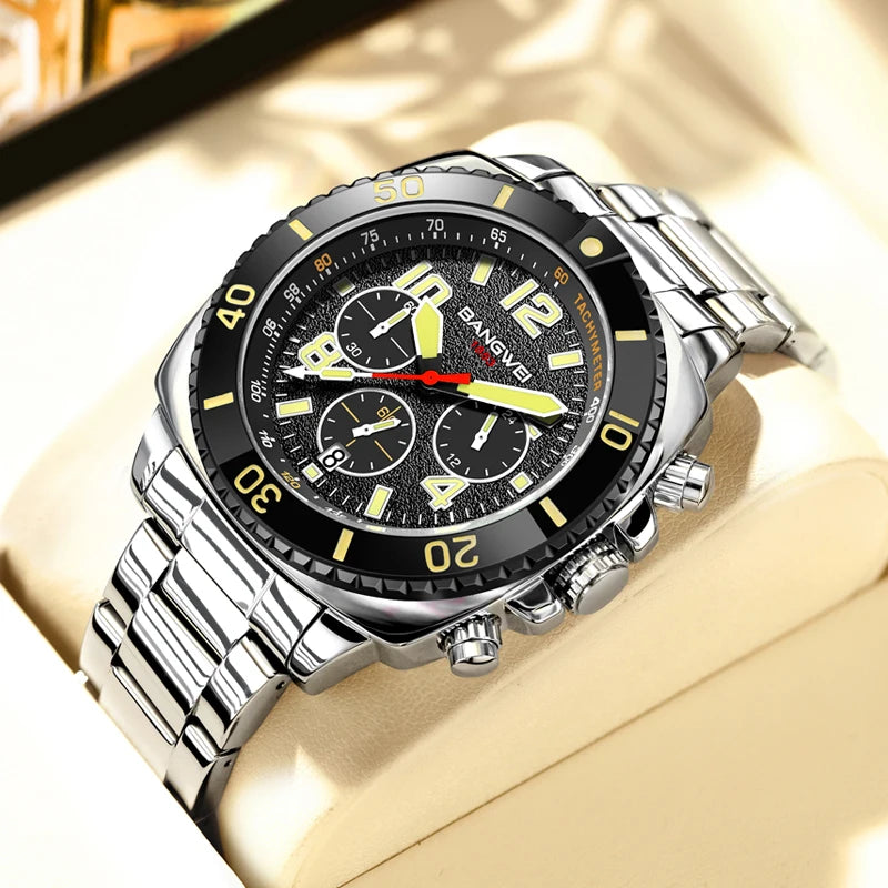 LIGE Men Military Watch Waterproof Wristwatch LED Quartz Clock Sport Watch Male Watches Men Business Clock Relogios Masculino - Sun Studio