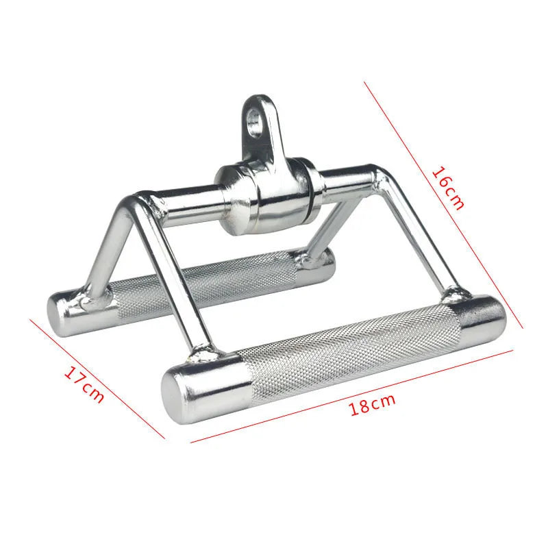 Gym Home Equipment Accessories Lat Pull Down Bar，Chrome-plated Surface Anti-rust High Load-bearing Fitness Tricep Rope Training - Sun Studio