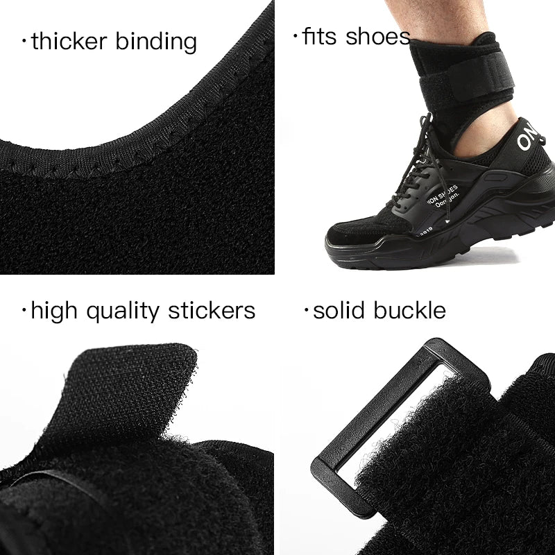 Adjustable Foot Guard Protector Ankle Support Strap Brace Ankle Sprain Orthosis Stabilizer Plantar Fasciitis Aluminum Support - Sun Studio