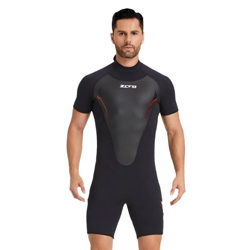 3MM Neoprene Wetsuit Short Sleeve Surfing  Men Keep Warm Swimsuit Scuba Free Diving Suit Snorkeling Suits Women Swimwear - Sun Studio