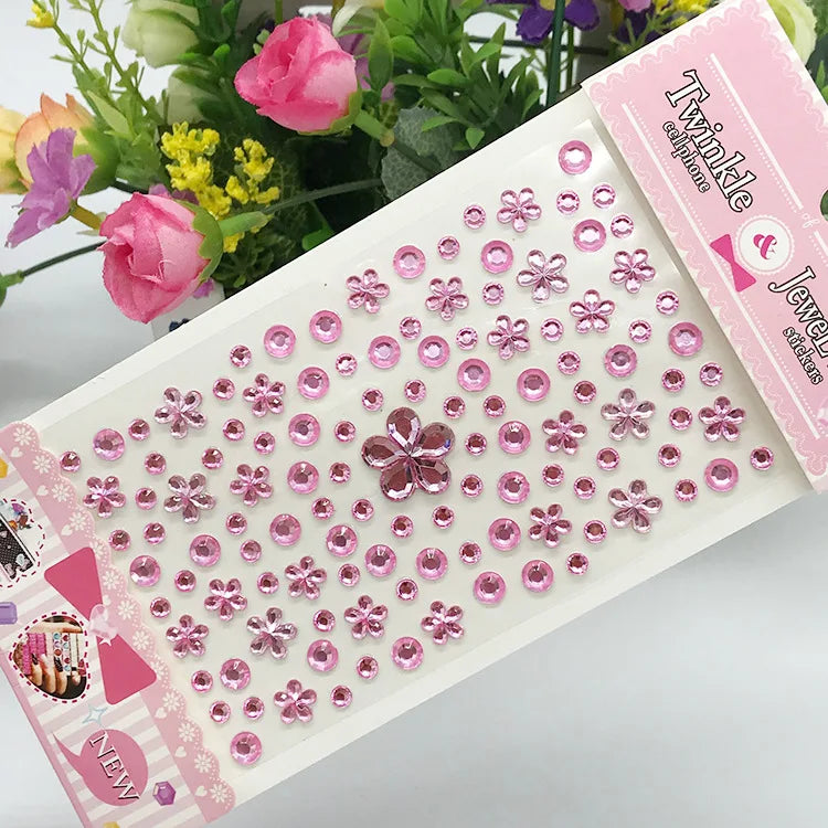 Glitter Face Stickers for Children Rhinestones for Eyes Face Diamonds Bright Stickers Festival Makeup Jewels Stickers ZS006 - Sun Studio