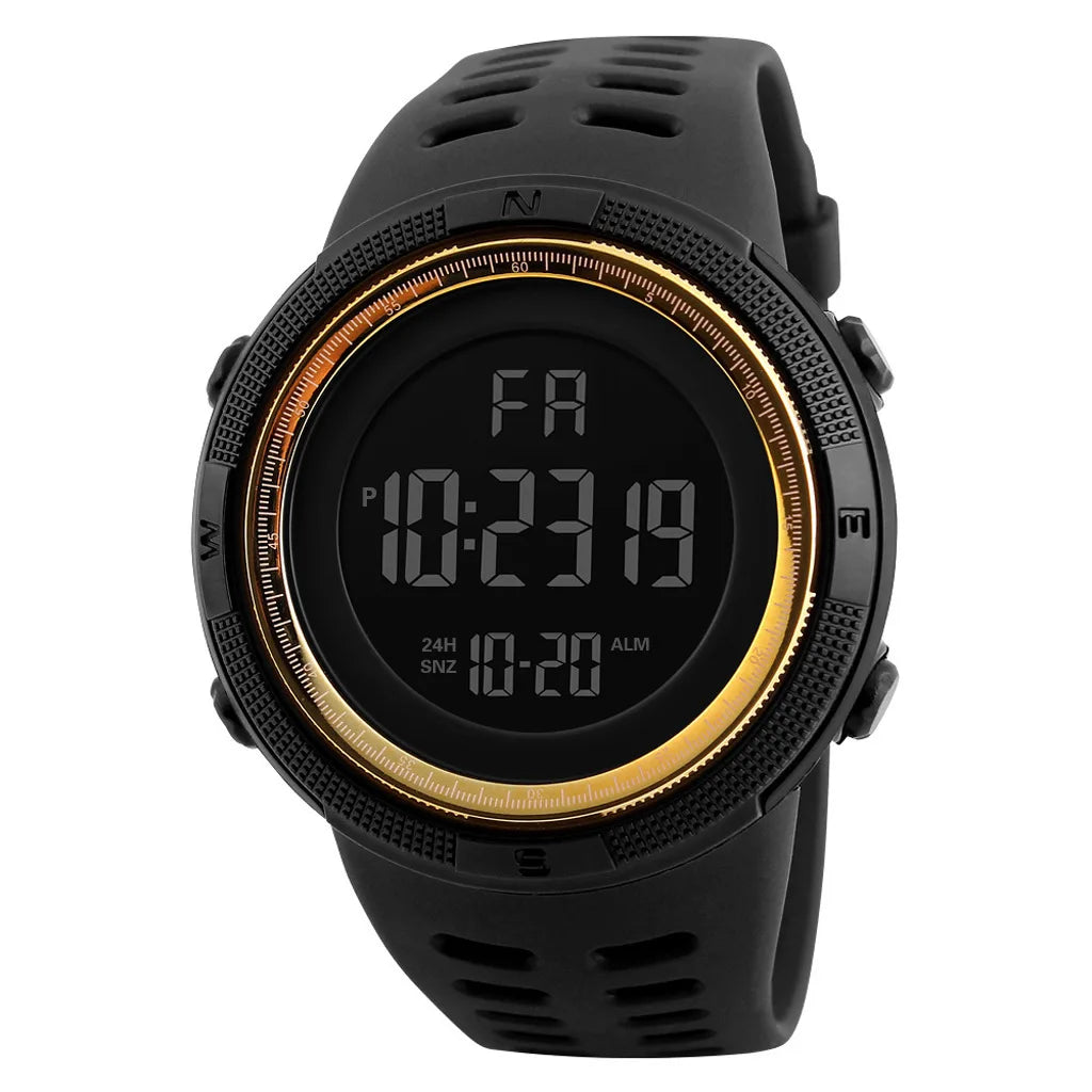 Men's Sports Watches Luxury Digital Watch Stopwatch Luminous Date Week Multifunction Fitness Electronic Wristwatch Reloj Hombre