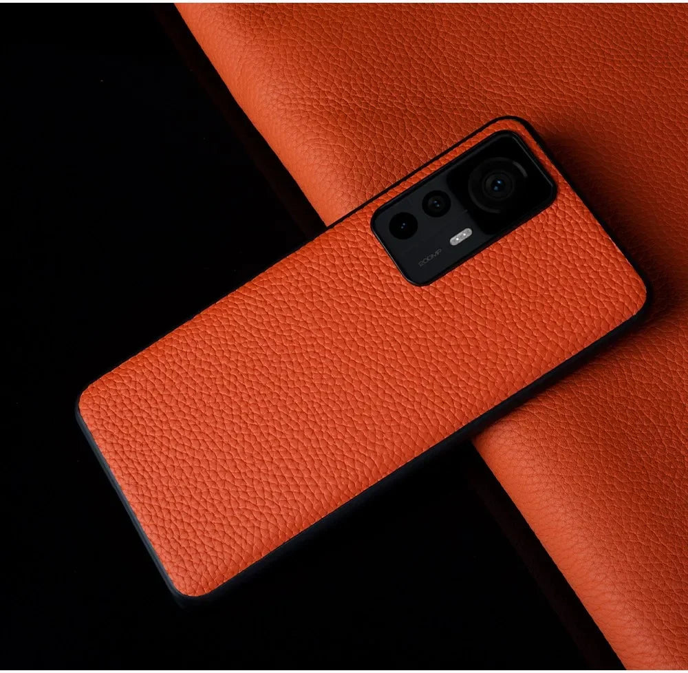 Full Wrapped Cowhide Genuine Leather Case For Xiaomi 12t Pro Mi12Pro 14Pro 13Pro 12SUltra 12Lite 11T Business Phone Cover Fundas