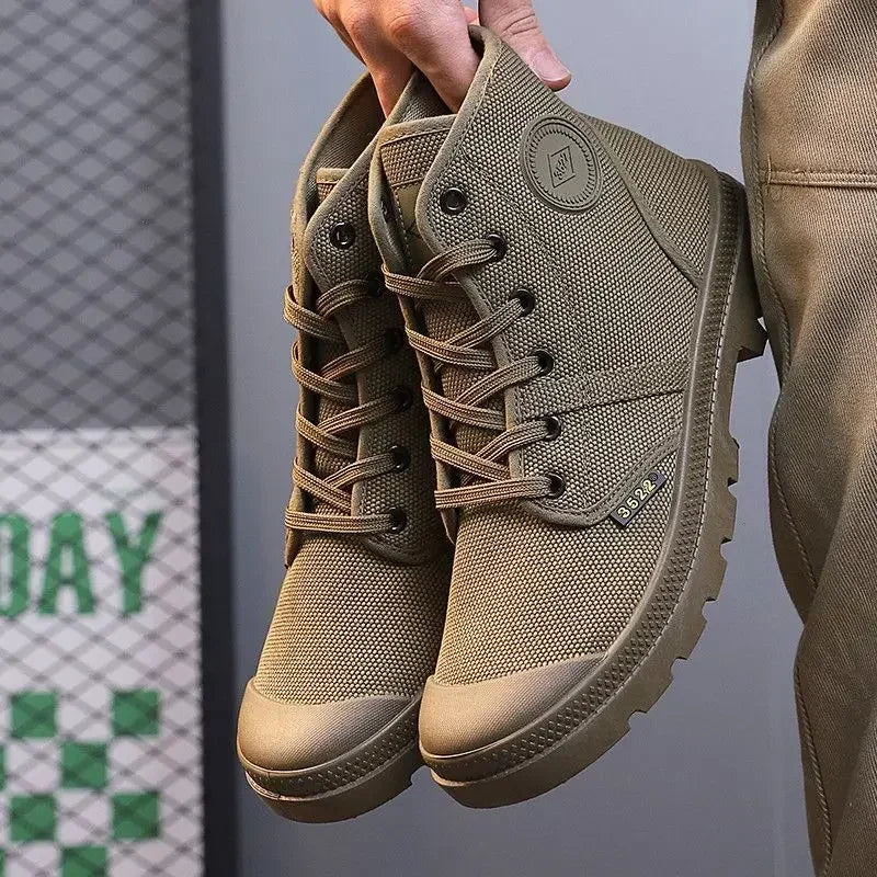 Male Shoes Hiking Outdoor Rubber Men's Boots Lace Up Original Deals Vintage In Promotion Y2k Offers Trendy 2025 Footwear New - Sun Studio