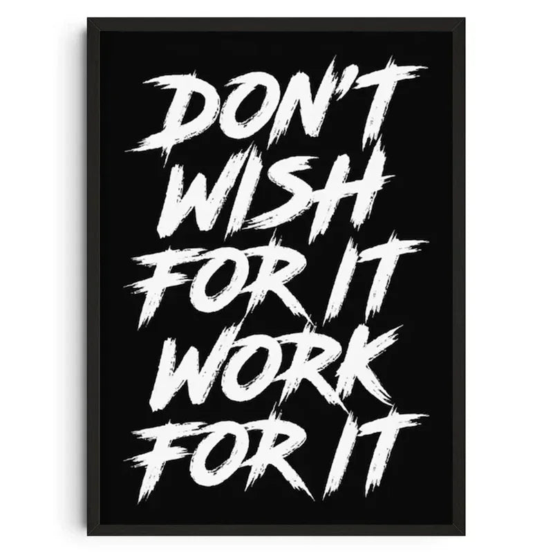 Gym Wall Art Poster Gym Inspirational Poster Home Gym Wall Decoration Gym Slogan Canvas Printing Decorative Painting Frameless - Sun Studio