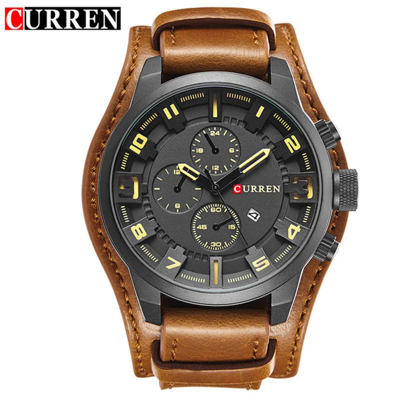 CURREN Men's Watches Top Brand Luxury Fashion&Casual Business Quartz Watch Date Waterproof Wristwatch Relogio Masculino - Sun Studio